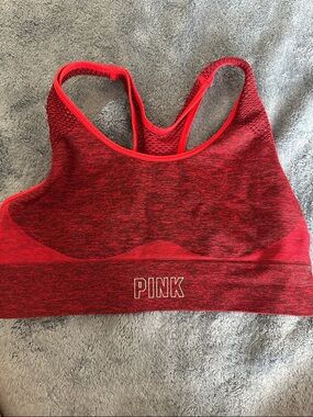 PINK Victoria’s Secret Red Sports Bra S